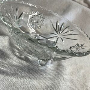Anchor Hocking Clear Glass Decorative Bowl